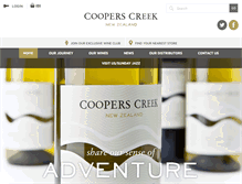 Tablet Screenshot of cooperscreek.co.nz